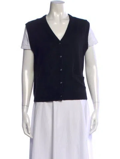 Pre-owned Éterne Cashmere V-neck Sweater In Black