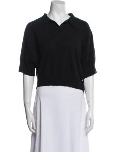 Pre-owned Éterne Cashmere V-neck Sweater In Blue