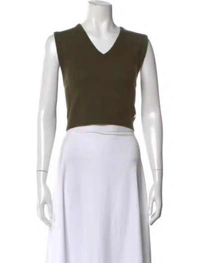 Pre-owned Éterne Cashmere V-neck Sweater In Gray