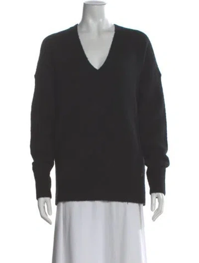 Pre-owned Éterne Cashmere V-neck Sweater In Gray