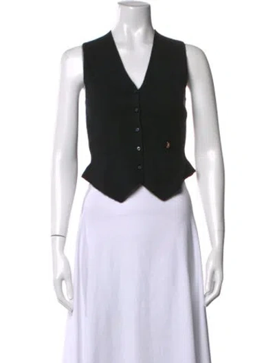 Pre-owned Éterne Cashmere V-neck Top In Black