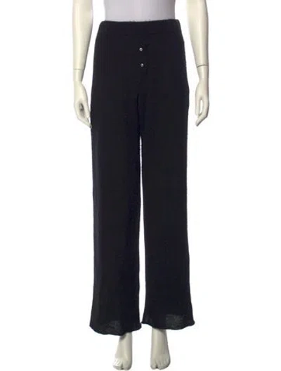 Pre-owned Éterne Cashmere Wide Leg Pants In Black