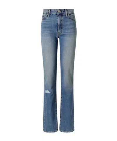 Éterne Chloe Straight High-rise Jeans In Blue