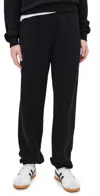 Éterne Cotton And Modal-blend Jersey Tapered Track Pants In Black
