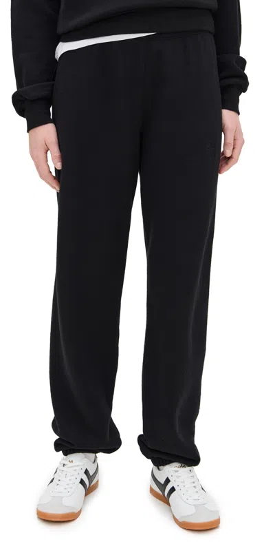 Éterne Cotton And Modal-blend Jersey Tapered Track Pants In Black