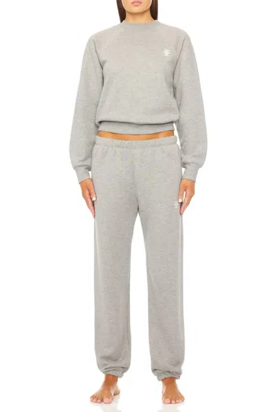 Éterne Classic Sweatpants In Heather Grey