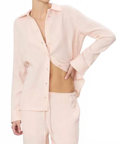 Éterne Constance Gauze Shirt In Dusty Pink