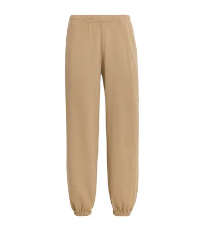 Éterne Cotton Boyfriend-pocket Sweatpants In Brown