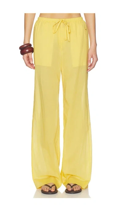 Éterne Cotton Brody Pant In Yellow