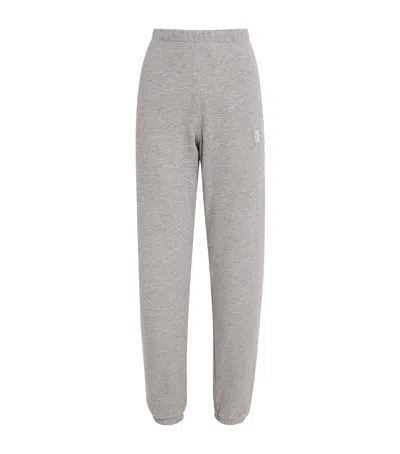 Éterne Cotton And Modal-blend Jersey Tapered Track Pants In Gray
