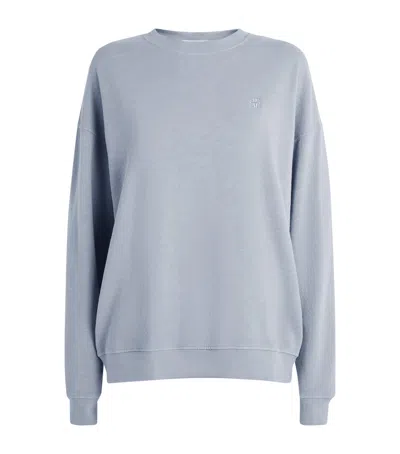 Éterne Cotton Oversized Sweatshirt In Gray
