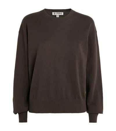 Éterne Cotton-cashmere Brock Sweater In Brown