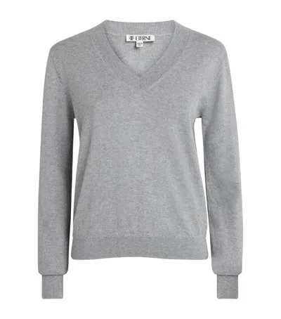 Éterne Cotton-cashmere Lennox Sweater In Grey