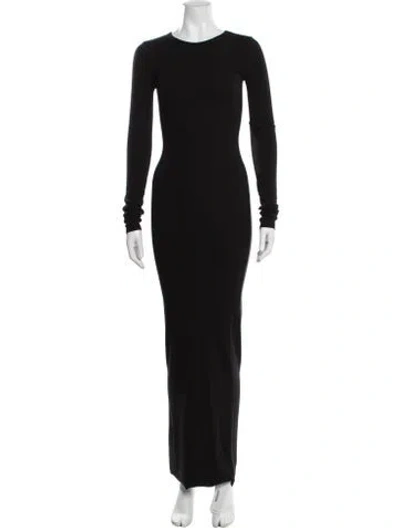 Pre-owned Éterne Crew Neck Long Dress W/ Tags In Black