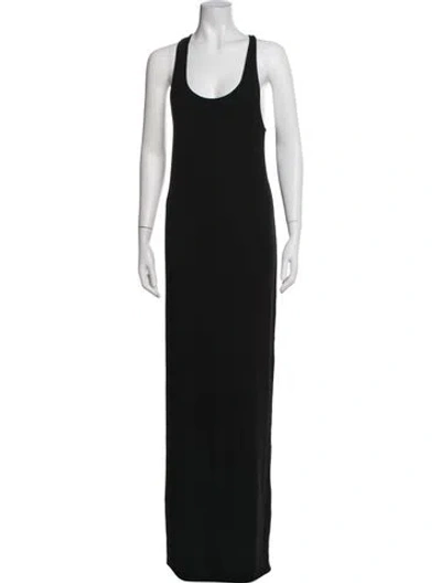Pre-owned Éterne Crew Neck Long Dress W/ Tags In Black
