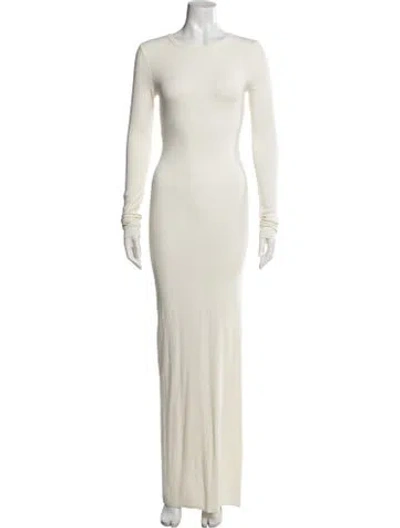 Pre-owned Éterne Crew Neck Long Dress W/ Tags In Neutral