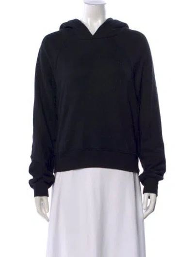 Pre-owned Éterne Crew Neck Long Sleeve Hoodie In Black