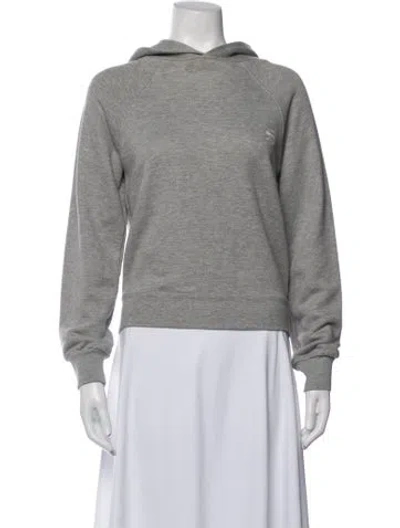 Pre-owned Éterne Crew Neck Long Sleeve Hoodie In Grey