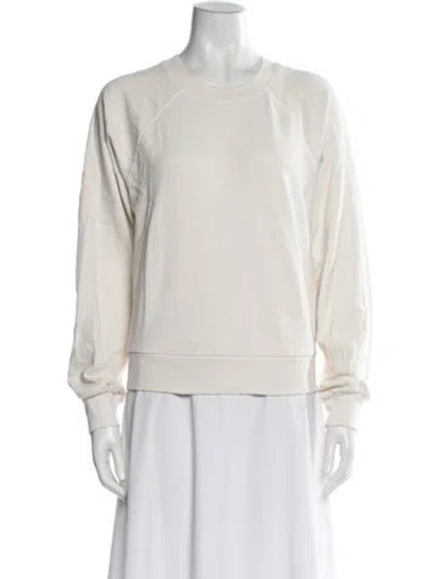 Pre-owned Éterne Crew Neck Long Sleeve Sweatshirt In Blue
