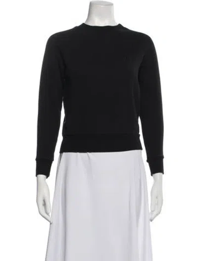 Pre-owned Éterne Crew Neck Long Sleeve Sweatshirt In Blue