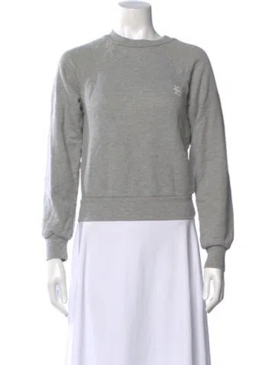 Pre-owned Éterne Crew Neck Long Sleeve Sweatshirt In Gray