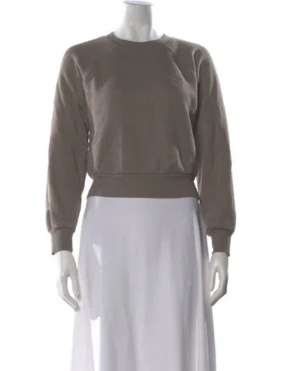 Pre-owned Éterne Crew Neck Long Sleeve Sweatshirt In Gray
