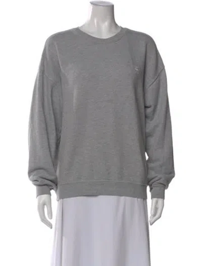 Pre-owned Éterne Crew Neck Long Sleeve Sweatshirt In Gray