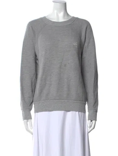 Pre-owned Éterne Crew Neck Long Sleeve Sweatshirt In Gray