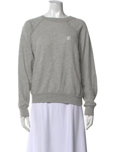 Pre-owned Éterne Crew Neck Long Sleeve Sweatshirt In Grey