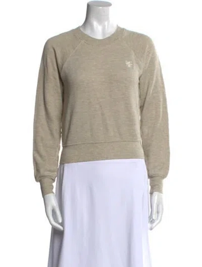 Pre-owned Éterne Crew Neck Long Sleeve Sweatshirt In Neutral