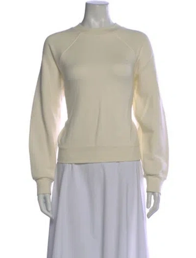 Pre-owned Éterne Crew Neck Long Sleeve Sweatshirt In Neutral