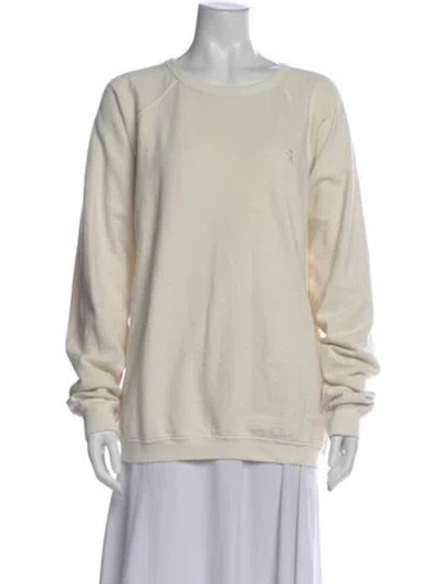 Pre-owned Éterne Crew Neck Long Sleeve Sweatshirt In Neutral