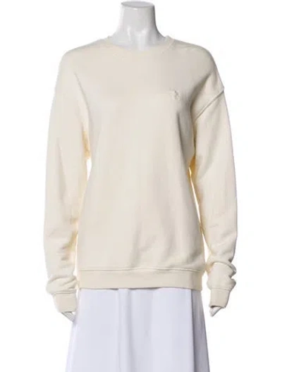 Pre-owned Éterne Crew Neck Long Sleeve Sweatshirt In Neutral