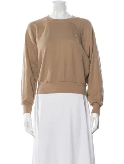 Pre-owned Éterne Crew Neck Long Sleeve Sweatshirt In Neutral