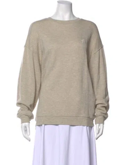 Pre-owned Éterne Crew Neck Long Sleeve Sweatshirt In Neutral