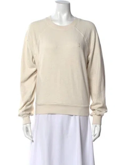 Pre-owned Éterne Crew Neck Long Sleeve Sweatshirt In Neutral