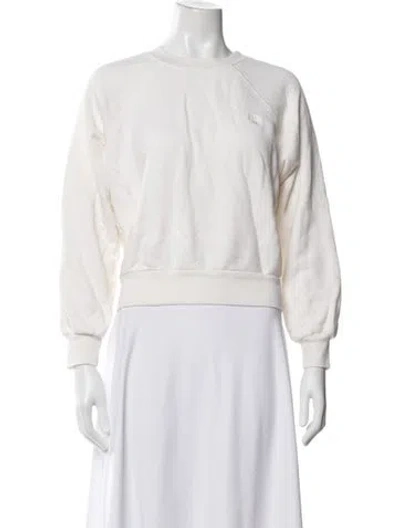 Pre-owned Éterne Crew Neck Long Sleeve Sweatshirt In Neutrals