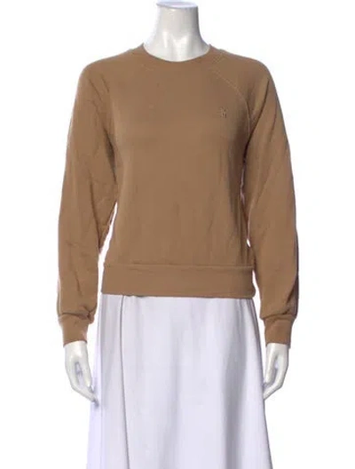 Pre-owned Éterne Crew Neck Long Sleeve Sweatshirt In Neutrals