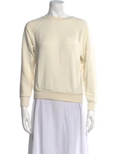 Pre-owned Éterne Crew Neck Long Sleeve Sweatshirt In Neutrals