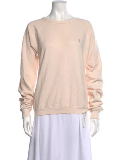 Pre-owned Éterne Crew Neck Long Sleeve Sweatshirt In Pink