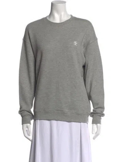 Pre-owned Éterne Crew Neck Long Sleeve Sweatshirt W/ Tags In Grey