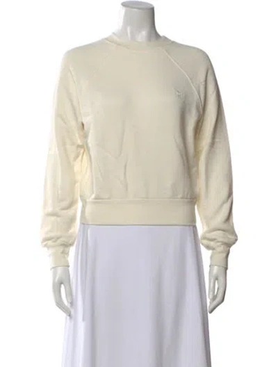 Pre-owned Éterne Crew Neck Long Sleeve Sweatshirt W/ Tags In Neutrals