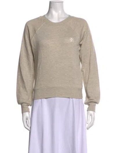 Pre-owned Éterne Crew Neck Long Sleeve Sweatshirt W/ Tags In Neutrals