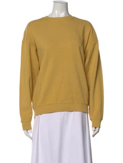 Pre-owned Éterne Crew Neck Long Sleeve Sweatshirt W/ Tags In Yellow
