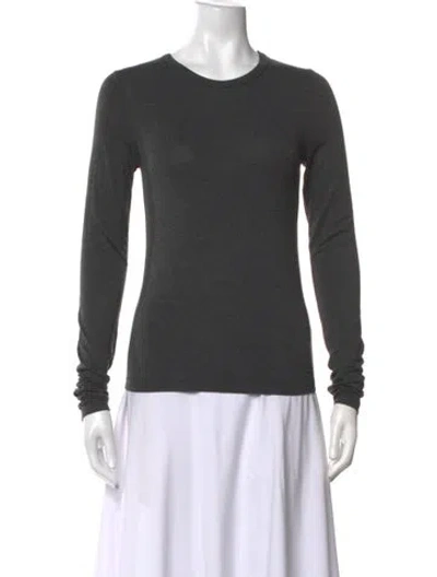 Pre-owned Éterne Crew Neck Long Sleeve Top W/ Tags In Grey