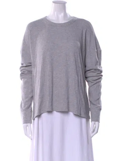 Pre-owned Éterne Crew Neck Long Sleeve T-shirt In Purple