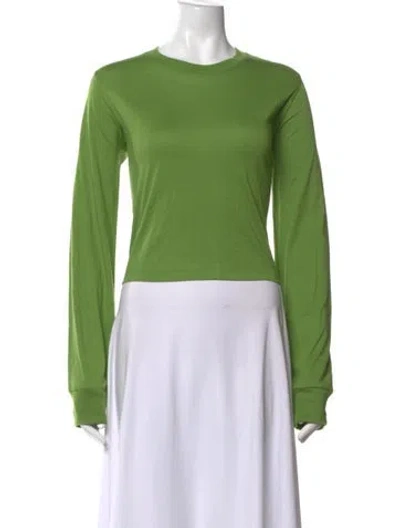 Pre-owned Éterne Crew Neck Long Sleeve T-shirt W/ Tags In Green