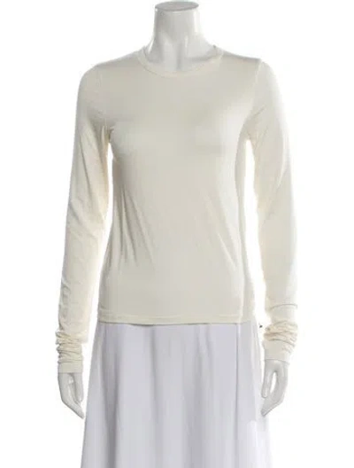 Pre-owned Éterne Crew Neck Long Sleeve T-shirt W/ Tags In Neutral