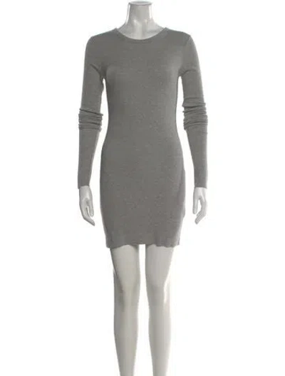 Pre-owned Éterne Crew Neck Mini Dress W/ Tags In Gray