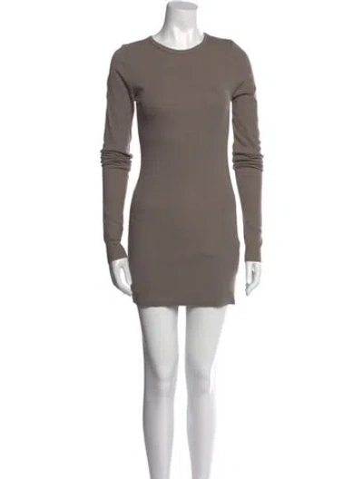 Pre-owned Éterne Crew Neck Mini Dress W/ Tags In Neutral